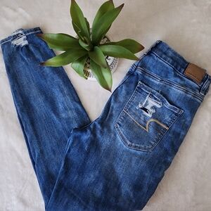 American Eagle Distressed JEGGINGS